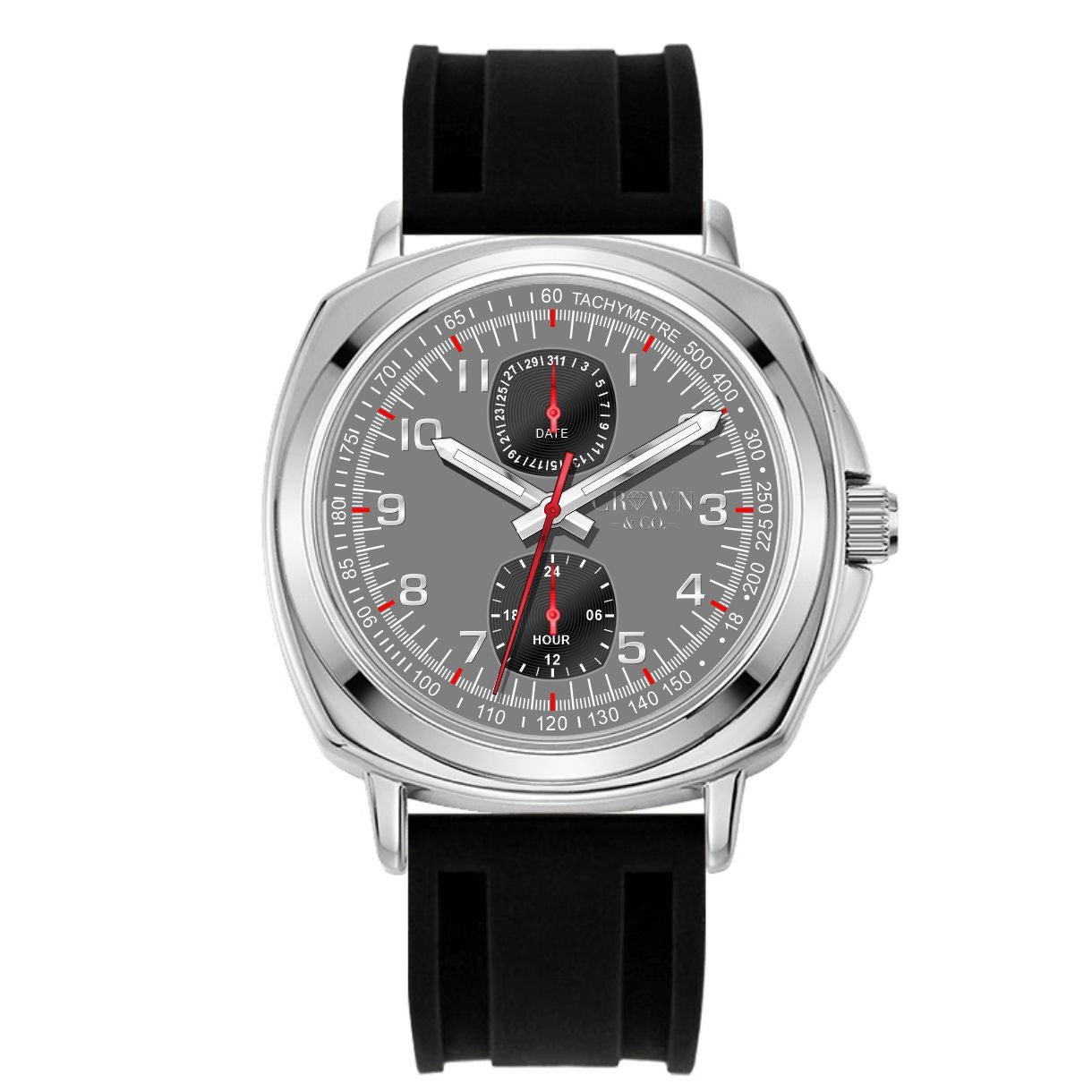 Crown series 25 Rhodium dial