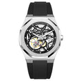 Load image into Gallery viewer, Ocho series Skeleton Black dial 41mm| Rubber strap