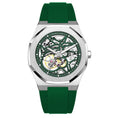 Load image into Gallery viewer, Ocho series Skeleton mud green anniversary 41mm | Green Rubber Strap