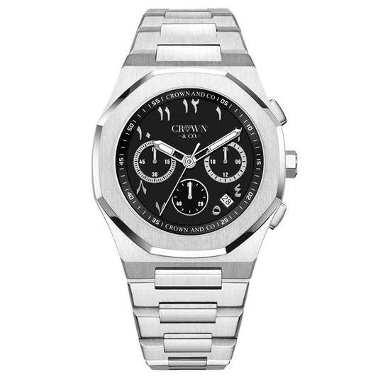 Ocho series black arabic dial 41mm