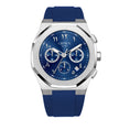 Load image into Gallery viewer, Ocho Series Blue Arabic dial | Blue Rubber Strap