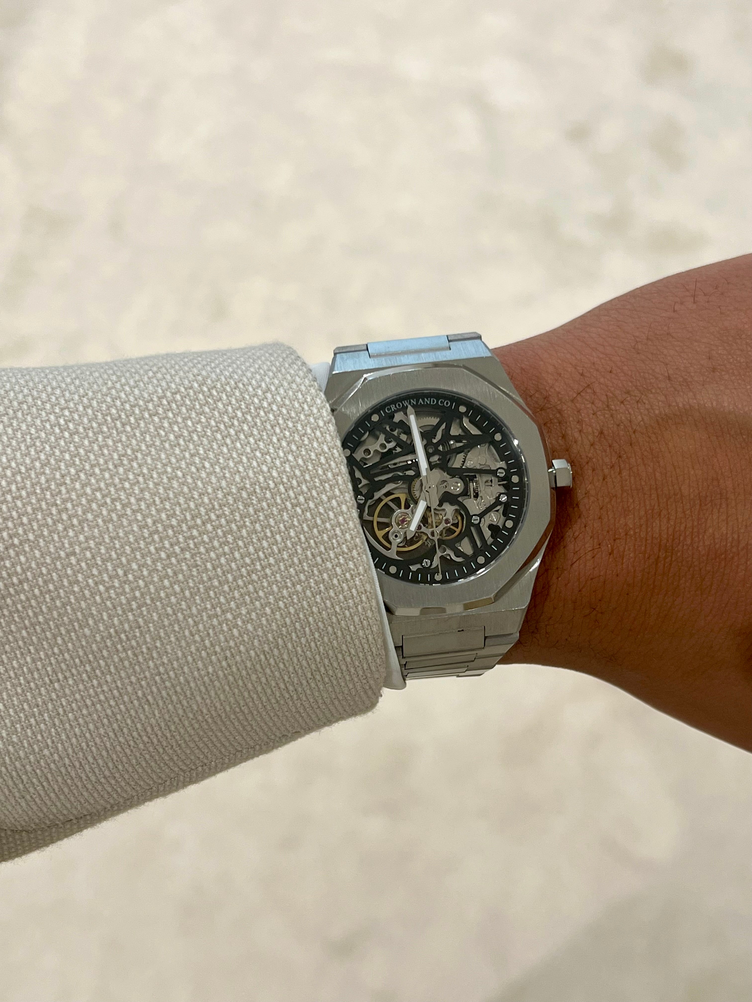 Ocho series Skeleton Black dial 41mm