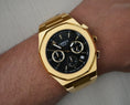 Load image into Gallery viewer, Ocho series Yellow gold Black dial 41mm