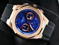 Load image into Gallery viewer, Rose Deep Blue arabic dial 41mm | Rubber strap