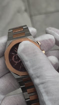 Load and play video in Gallery viewer, Ocho Series Chocolate dial Steel and Rose 41mm