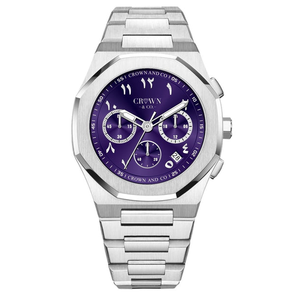 Ocho series Royal Purple Arabic dial 41