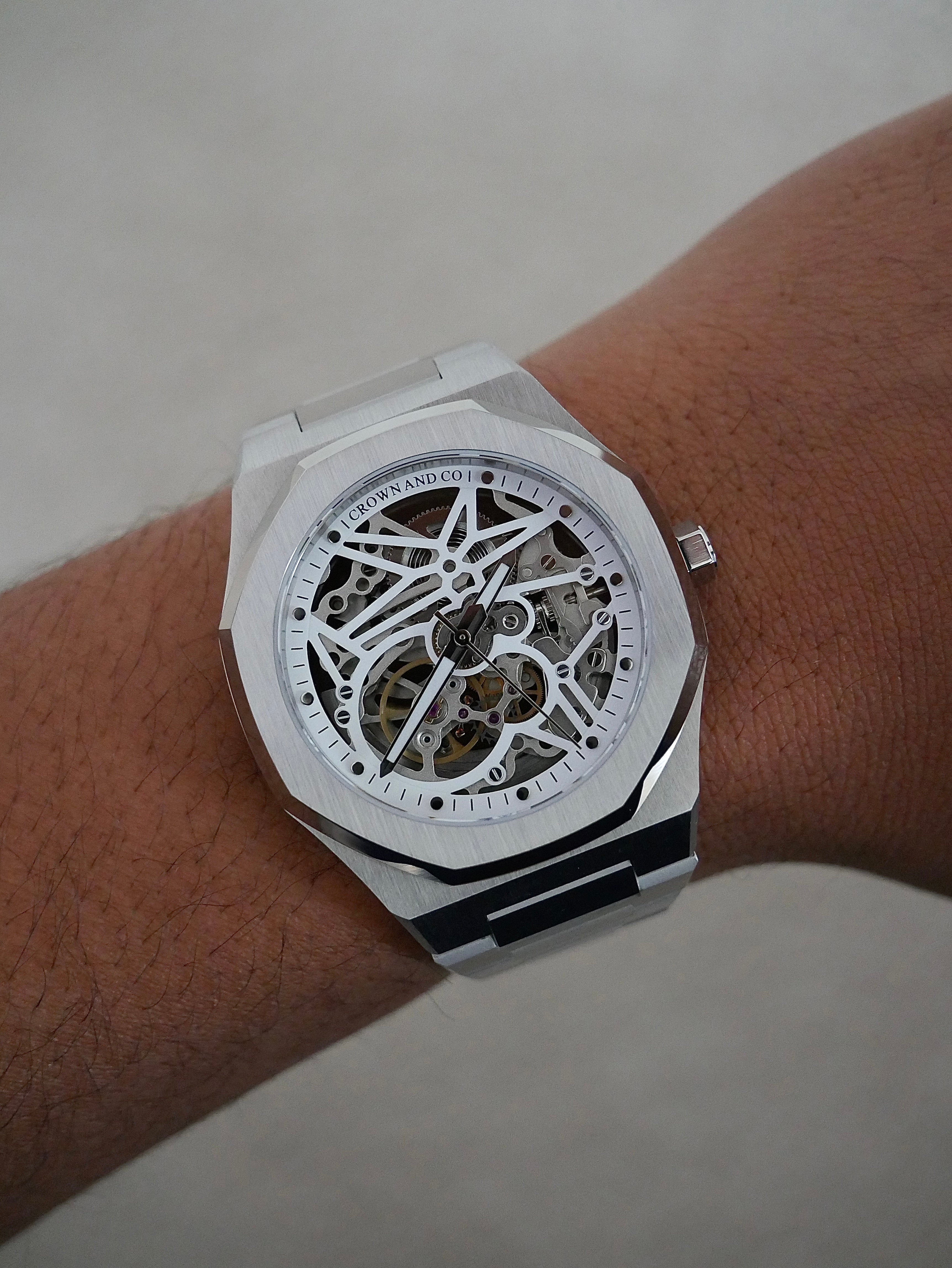 Ocho series Skeleton white dial 41mm [Due: End Jan 2026]