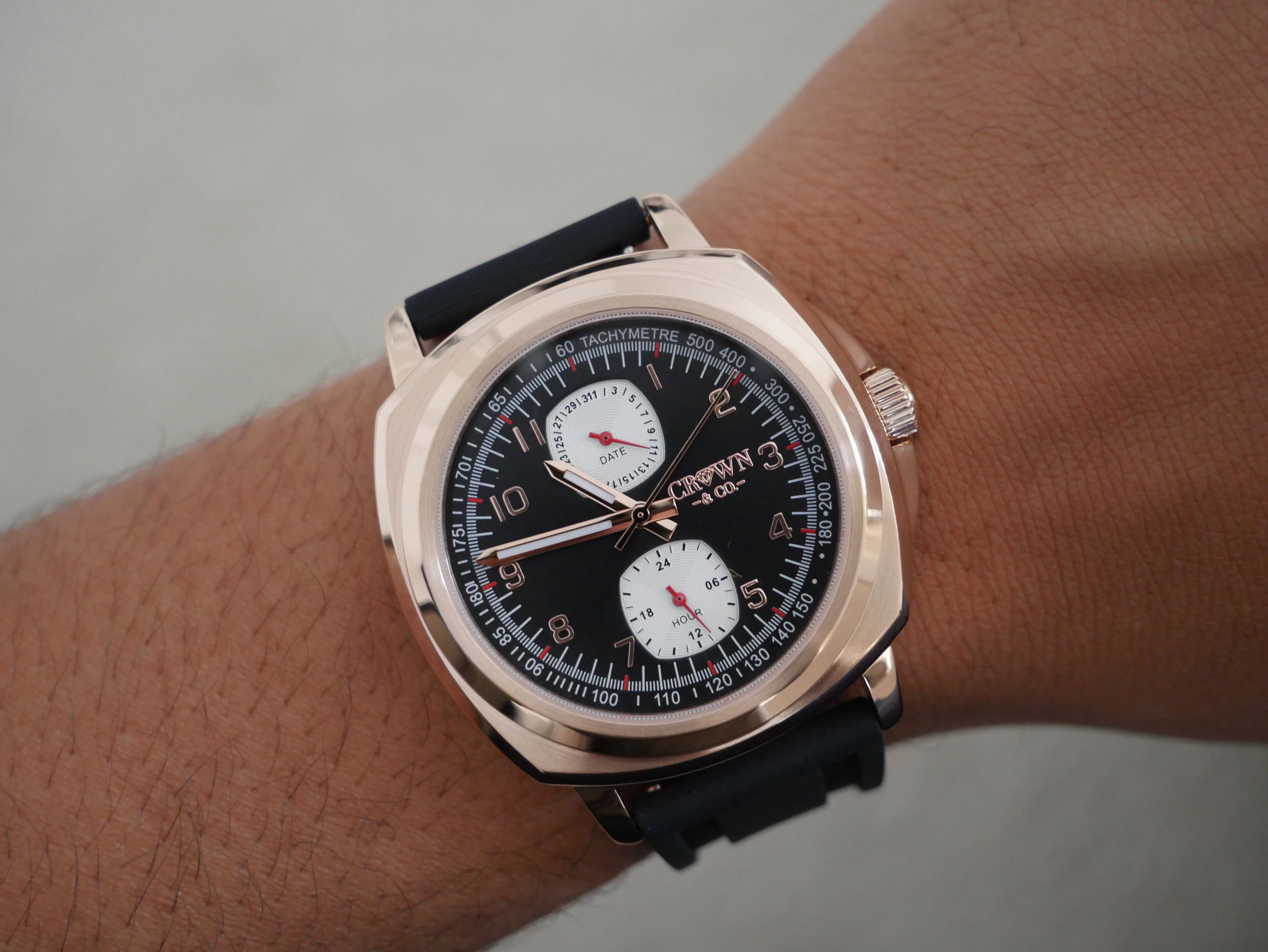 Crown Series Rose 25 Black dial