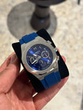 Load image into Gallery viewer, Ocho Series Blue Arabic dial | Blue Rubber Strap
