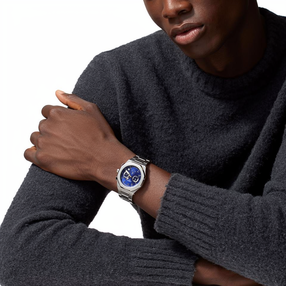 Ocho Series Arabic Navy Blue dial 41mm